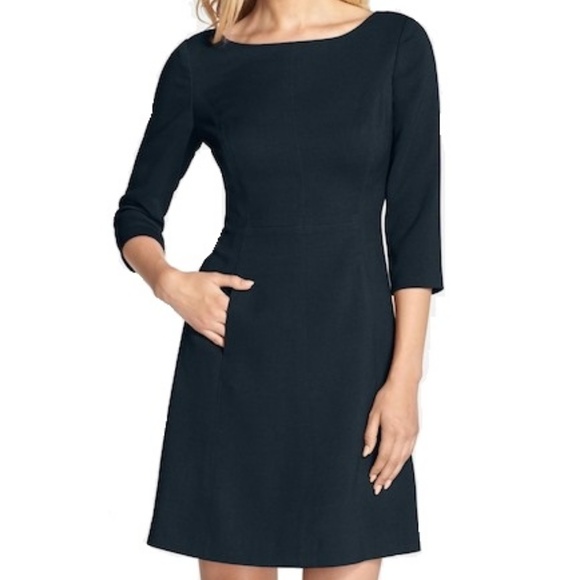 vince camuto crepe a line dress